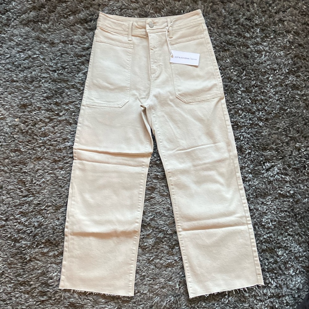 Just Black Utility Wide Leg SeaSalt size 29